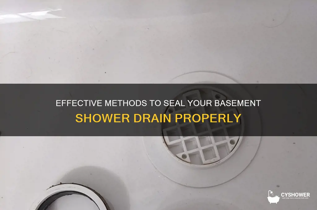 how to seal off a shower drain in a basement