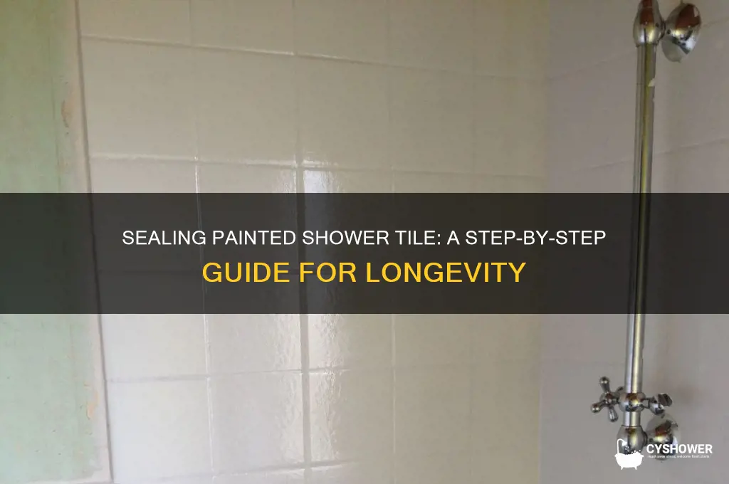how to seal painted shower tile