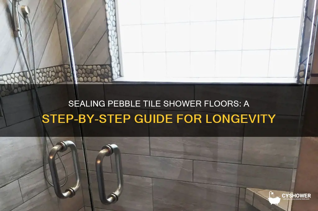 how to seal pebble tile shower floor