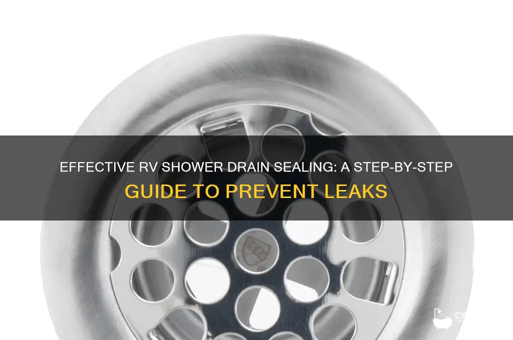 how to seal rv shower drain