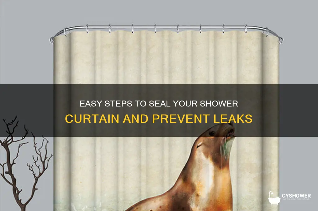 how to seal shower curtain