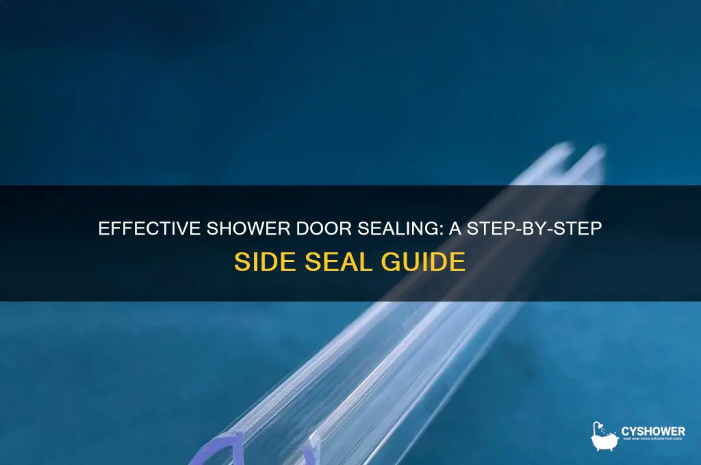 how to seal shower door in the side