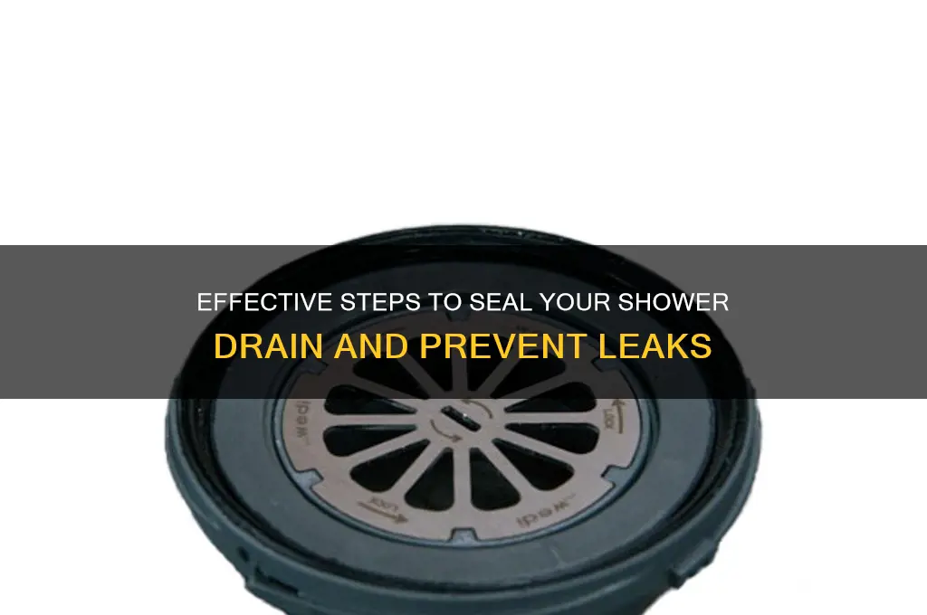 how to seal shower drain