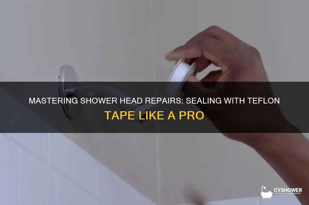 how to seal shower head teflon tape