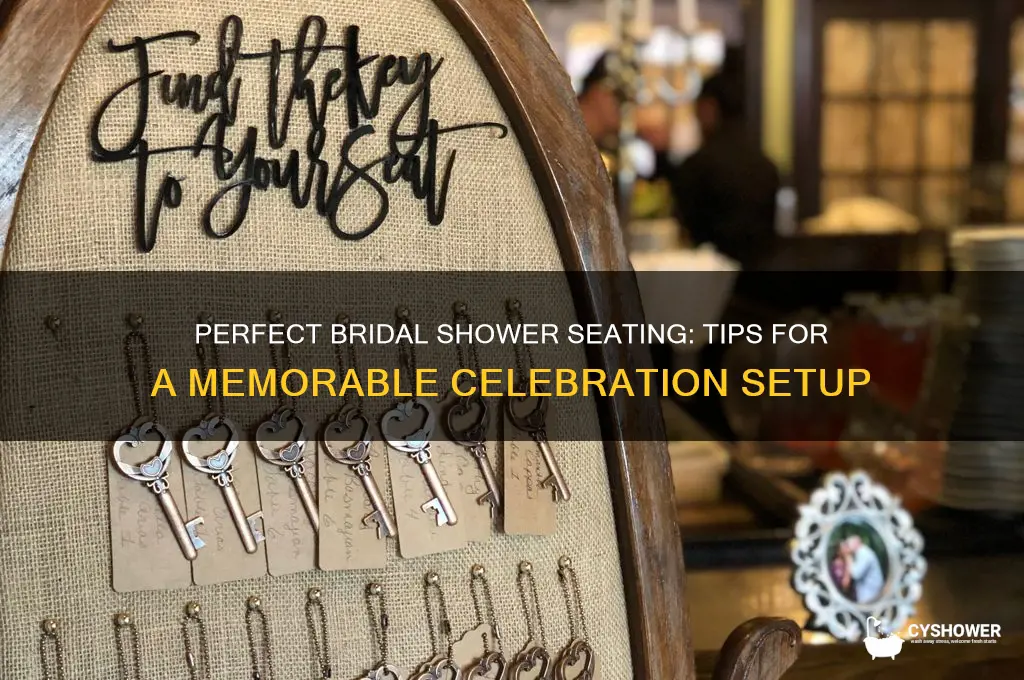 how to seat for bridal shower