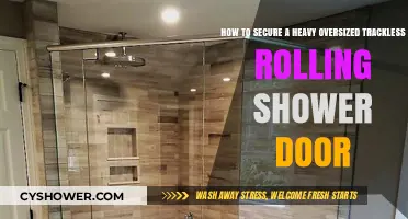 Securing Heavy Oversized Trackless Rolling Shower Doors: A Comprehensive Guide