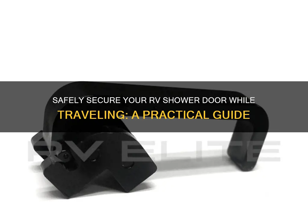 how to secure a rv shower door when underway