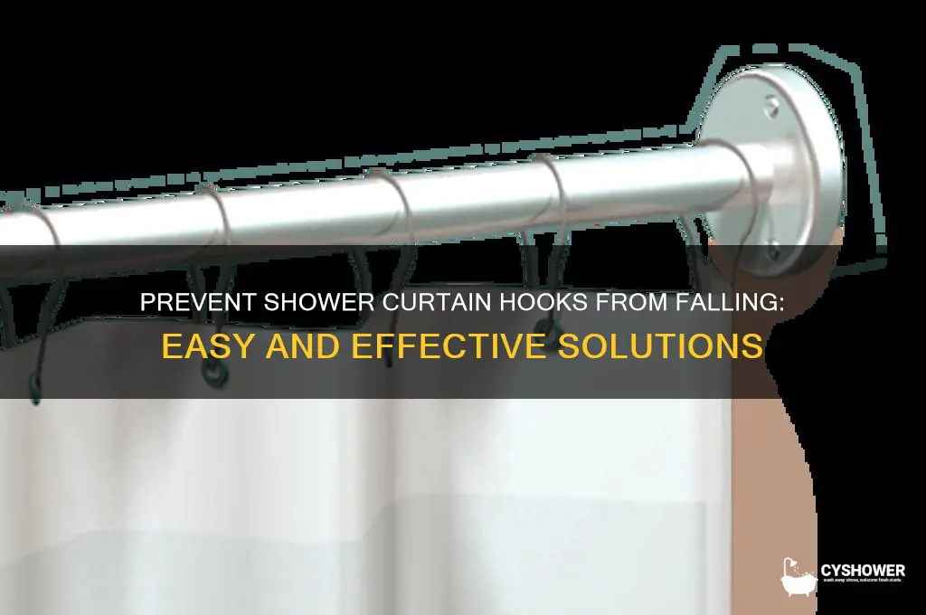 how to secure shower curtain hooks falling off