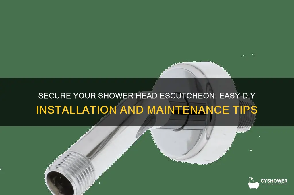 how to secure shower head escutcheon