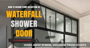 Secure Your Waterfall Shower Door: Easy Strip Installation Guide