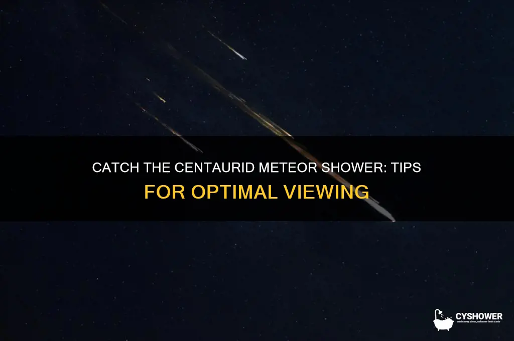 how to see centaurid meteor shower