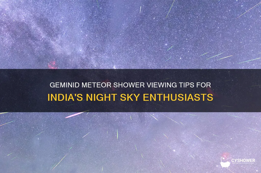 how to see geminid meteor shower in india