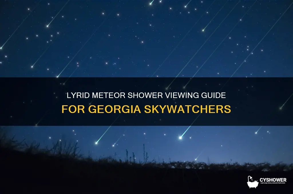 how to see lyrid meteor shower in georgia