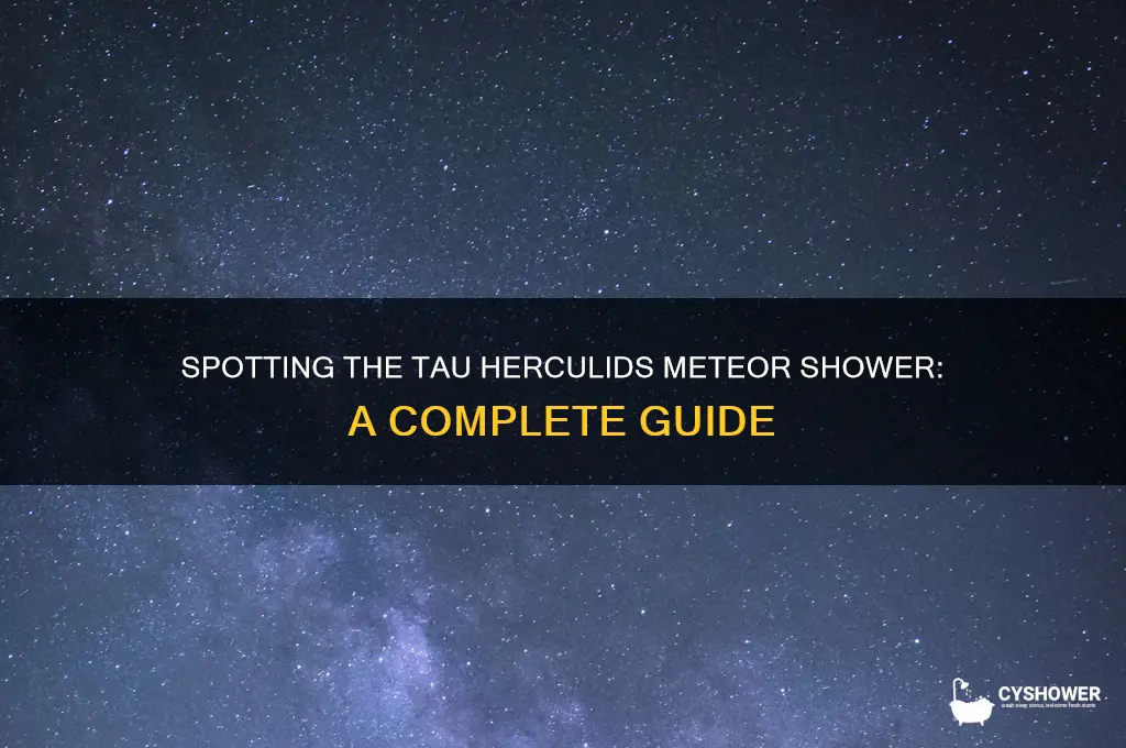 how to see tau herculids meteor shower