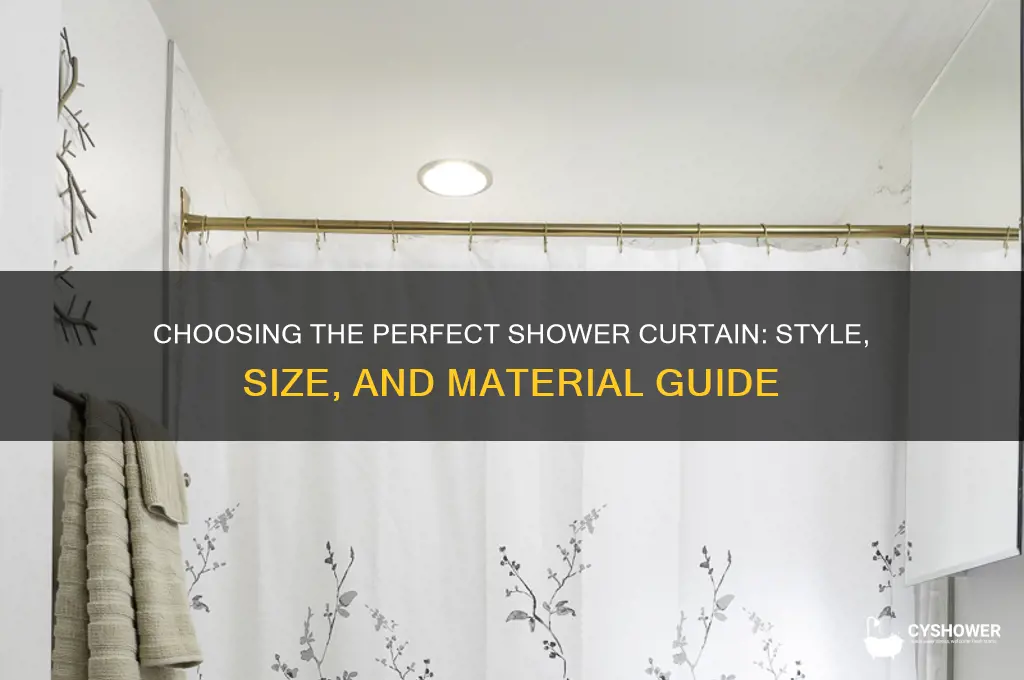 how to select a shower curtain
