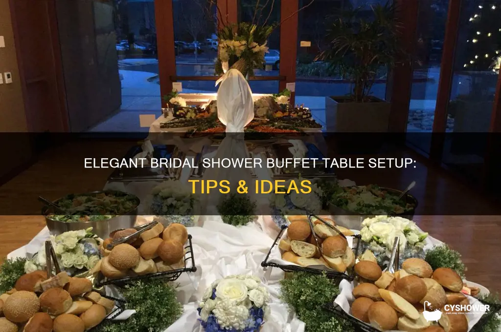 how to set a buffet table for a bridal shower