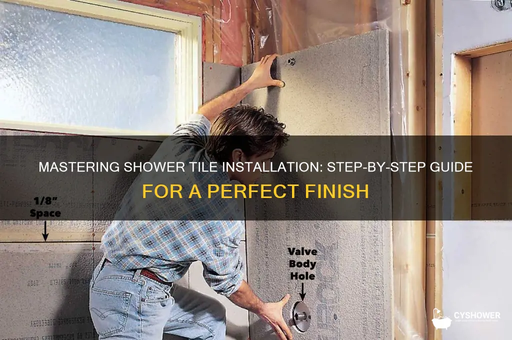 how to set shower tile