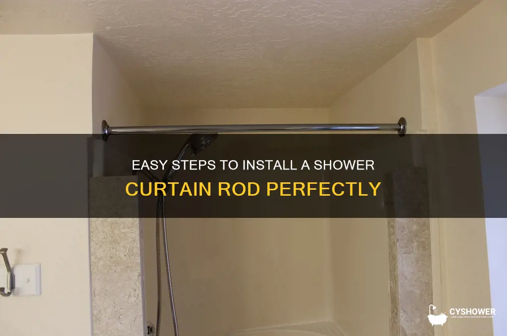 how to set up shower curtain rod