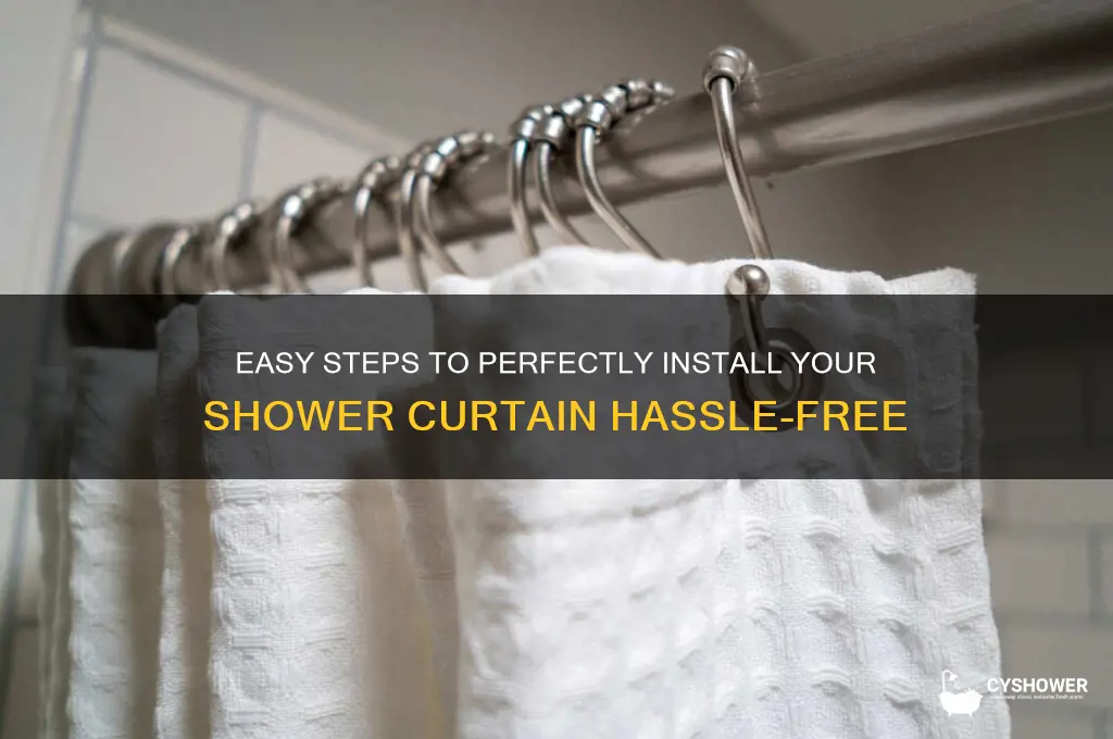 how to set up shower curtain