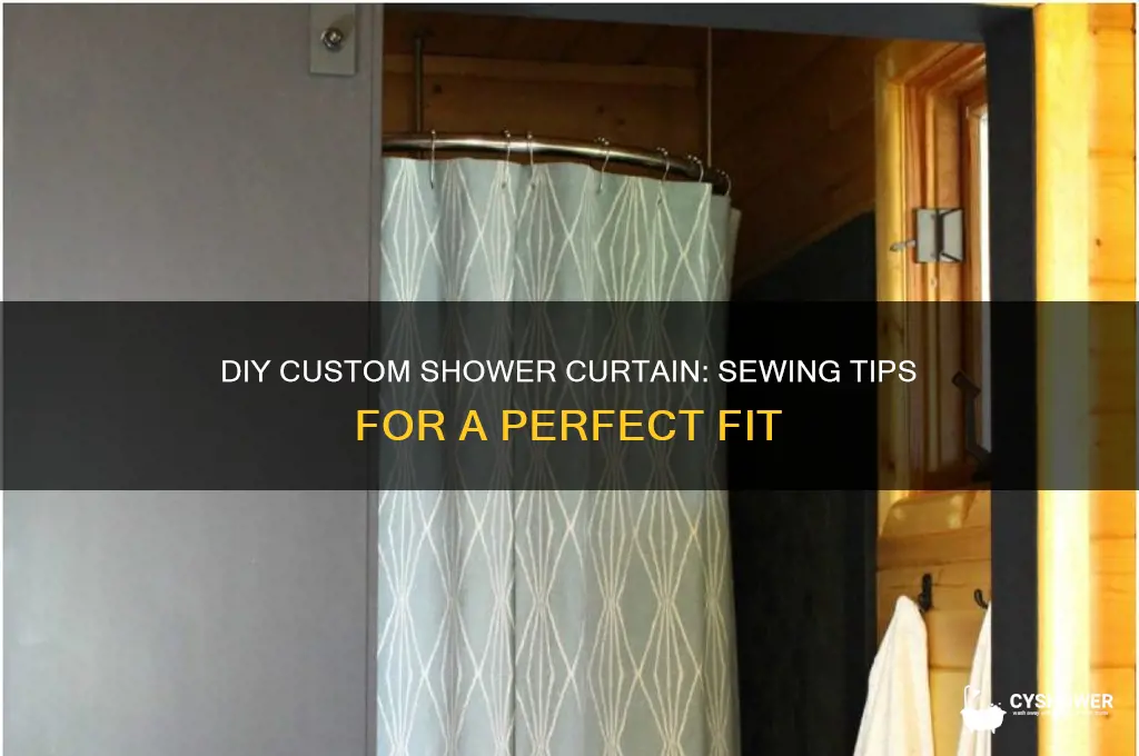 how to sew a custom shower curtain