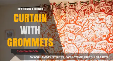 DIY Shower Curtain: Sewing with Grommets Made Easy