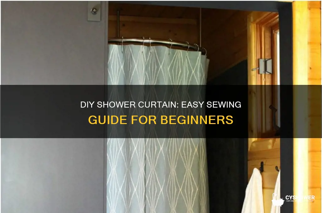 how to sew a shower curtain