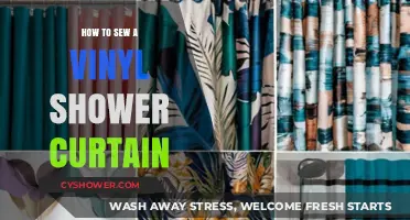 Easy DIY Guide: Sewing Your Own Vinyl Shower Curtain
