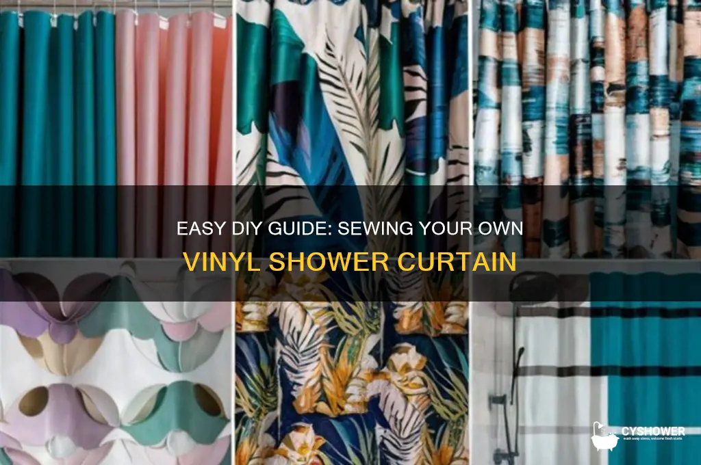 how to sew a vinyl shower curtain