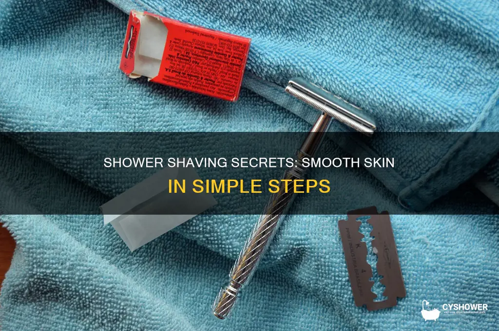 how to shave hair in shower