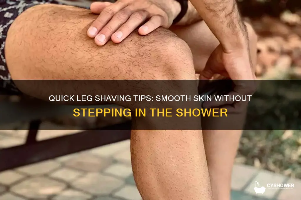 how to shave legs without getting in the shower