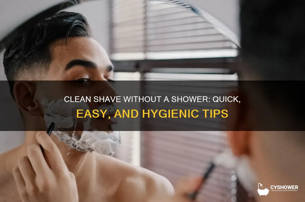 how to shave when you can t shower
