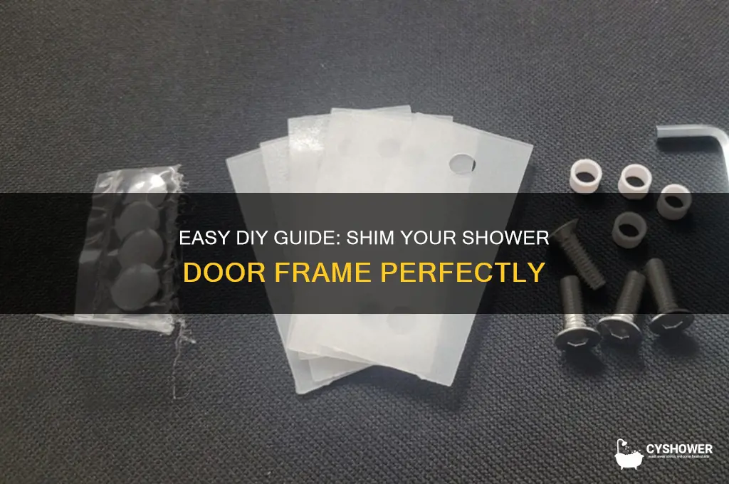 how to shim a shower door frame