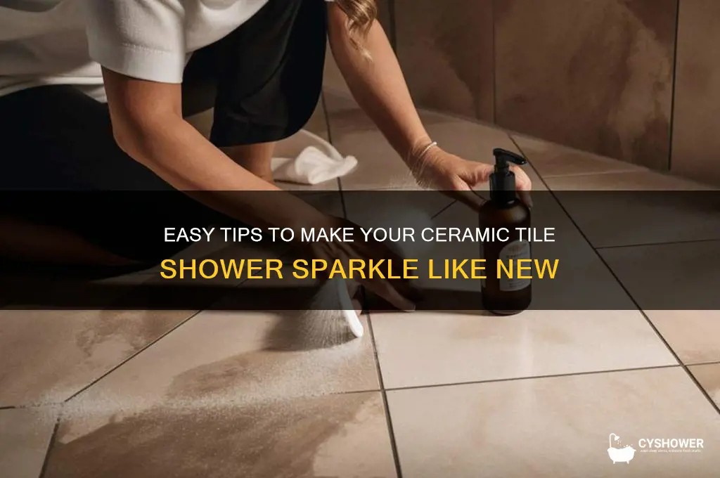 how to shine ceramic tile shower