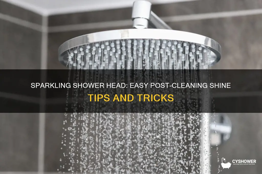 how to shine your shower head after cleaning it