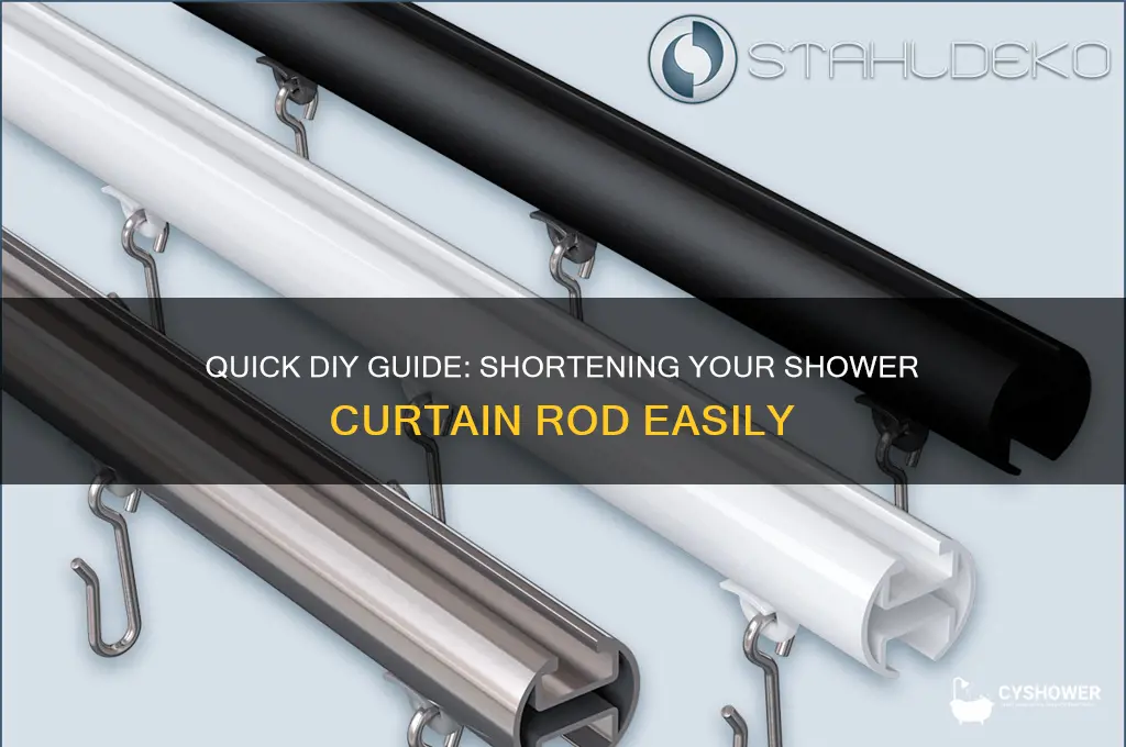 how to shorten a shower curtain rod