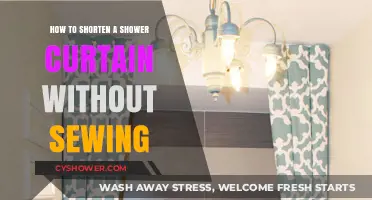 Quick DIY: Shorten Your Shower Curtain Without Sewing Easily