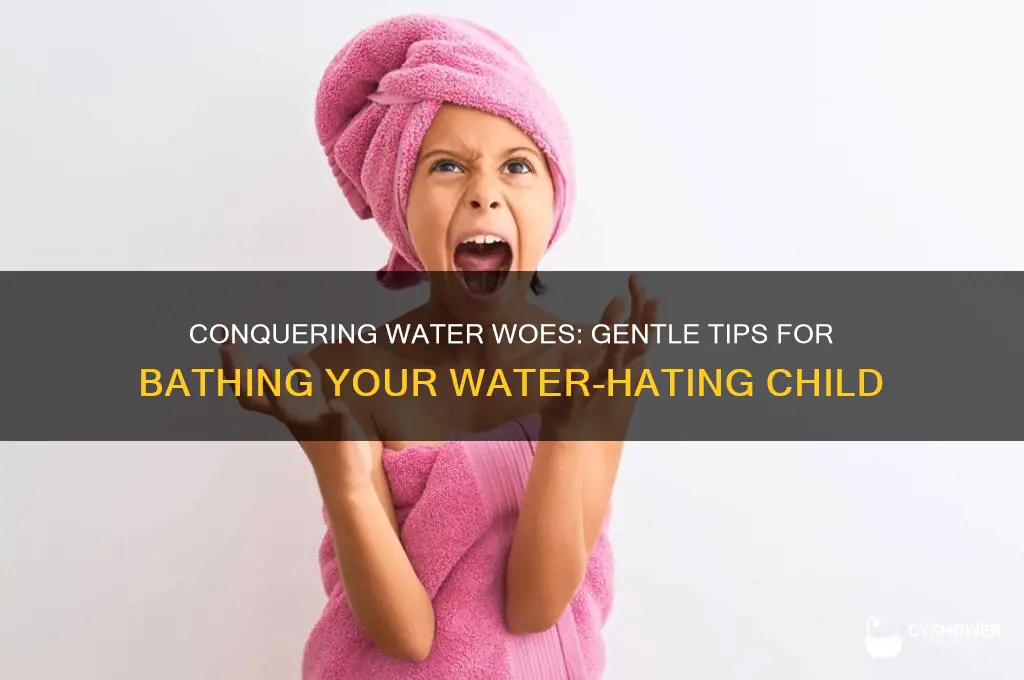 how to shower a kid that hates water