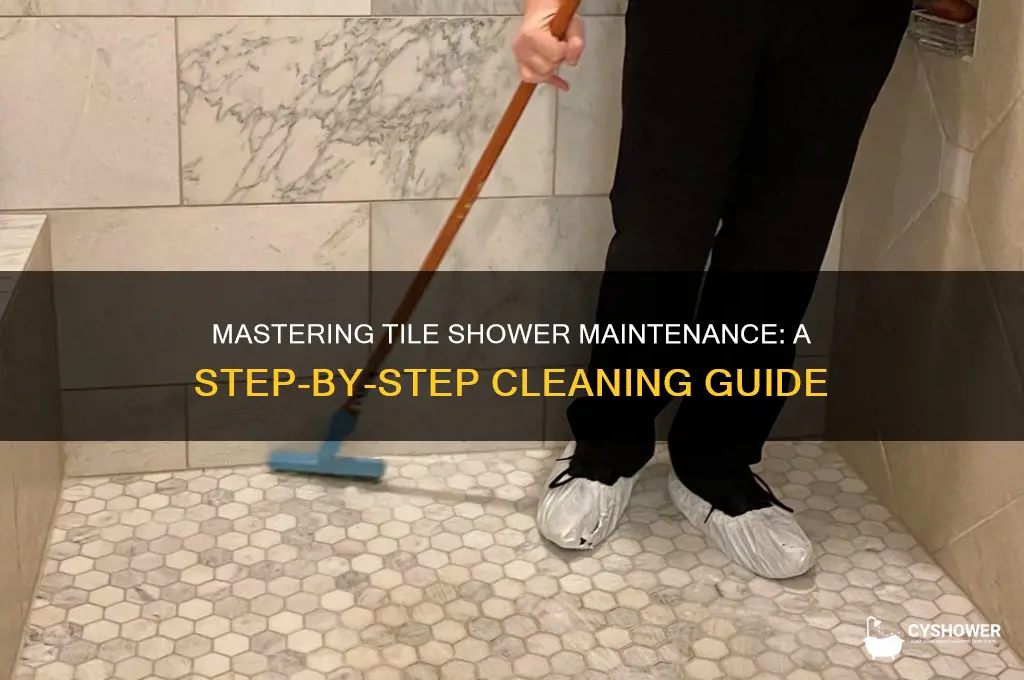 how to shower a tile