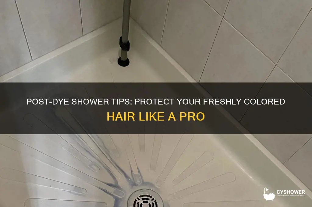 how to shower after dying hair