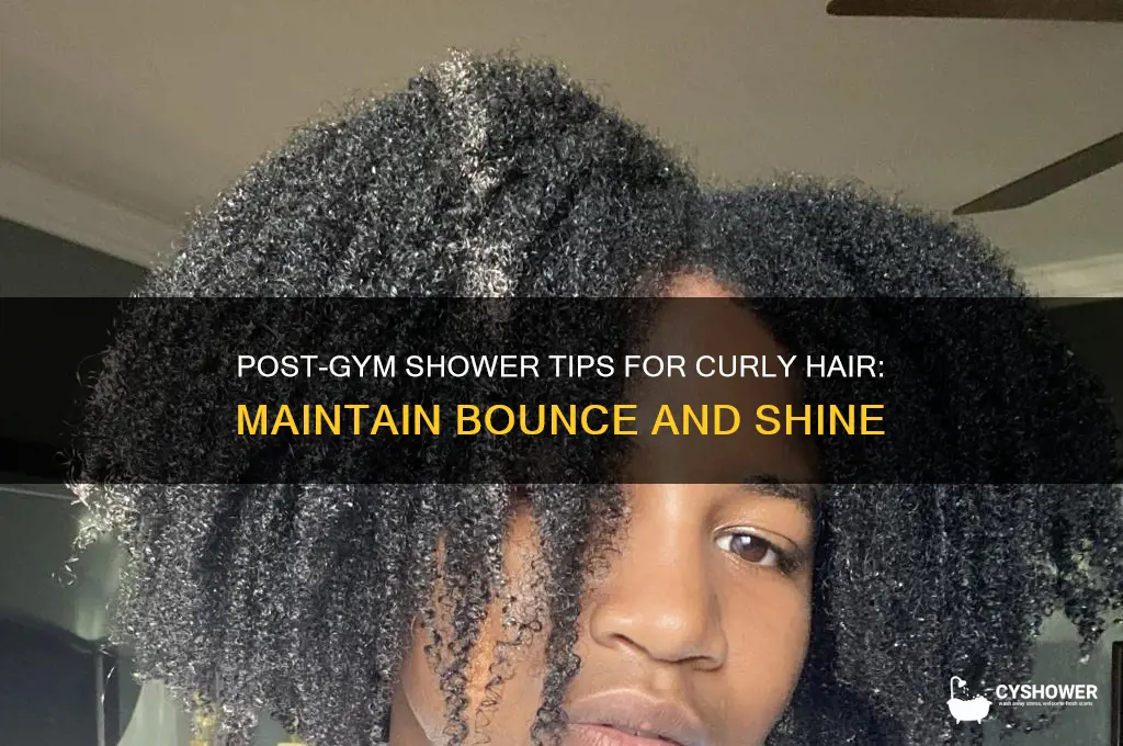 how to shower after gym with curly hair