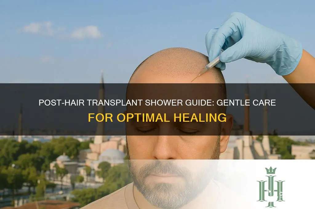 how to shower after hair transplant