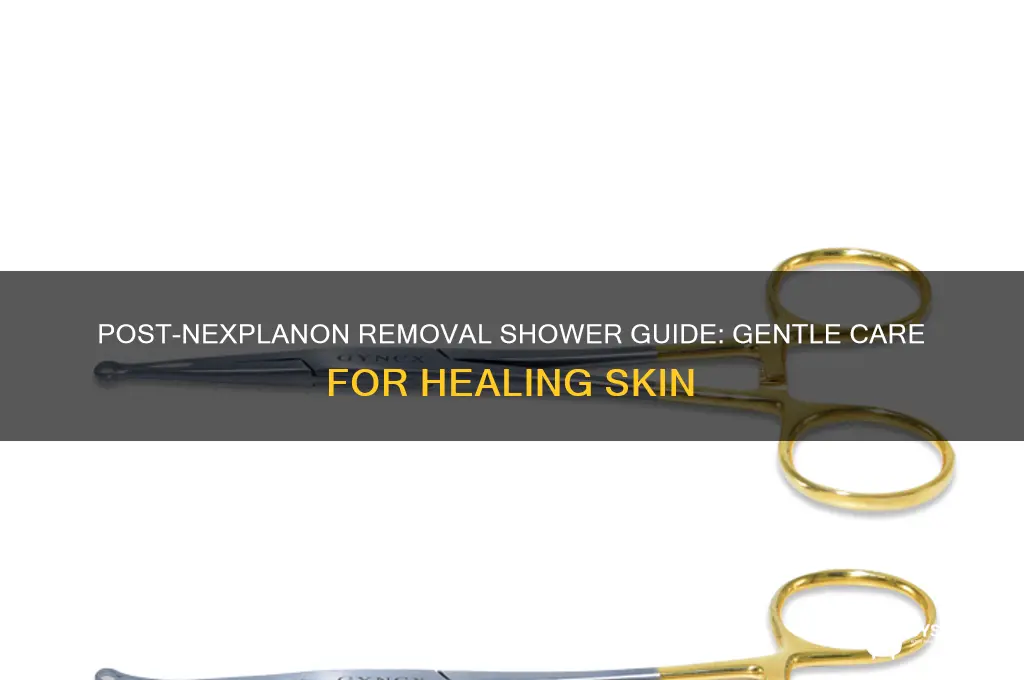 how to shower after nexplanon removal