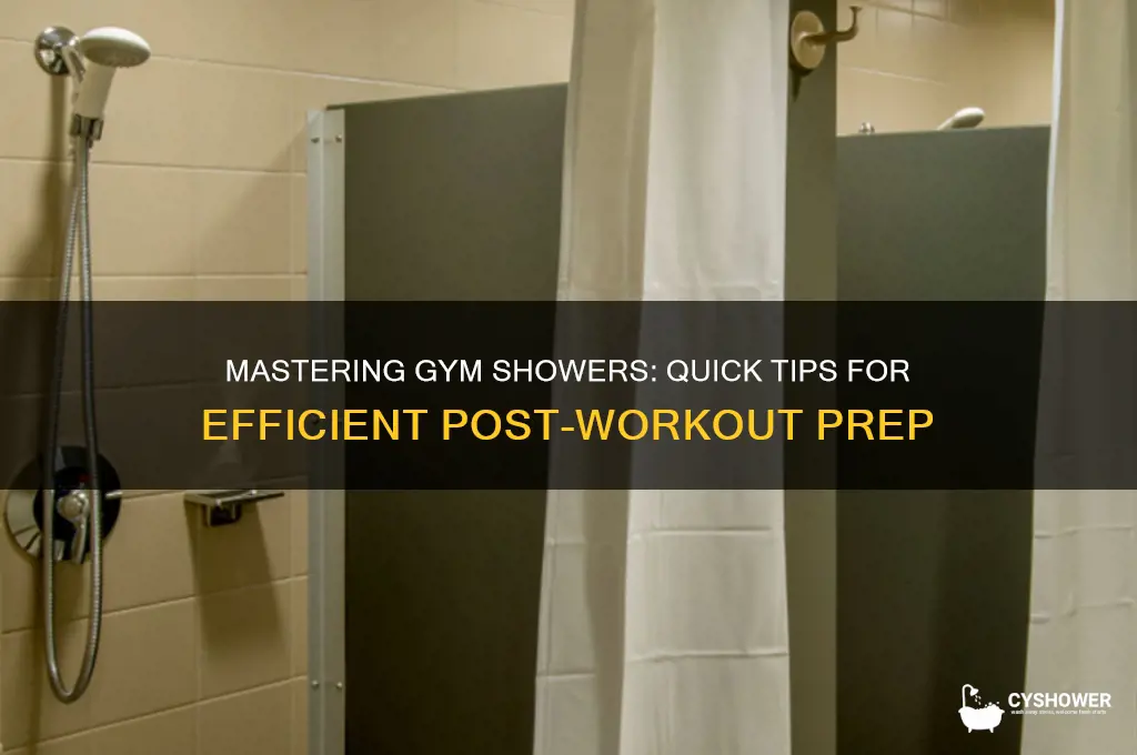 how to shower and get ready at the gym