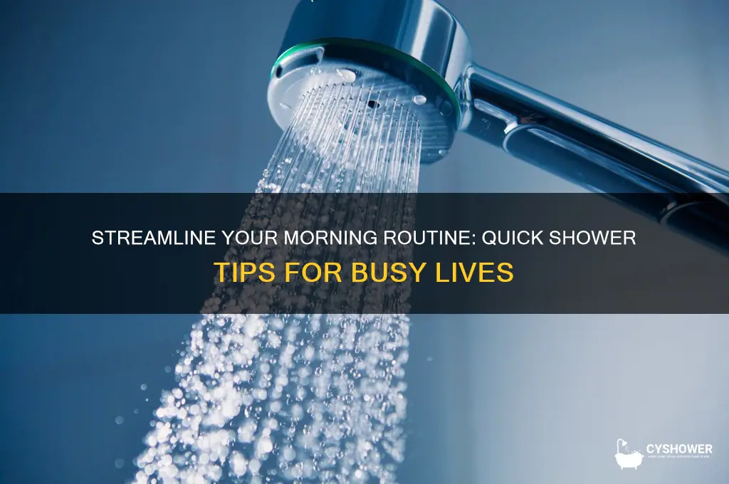 how to shower and get ready faster