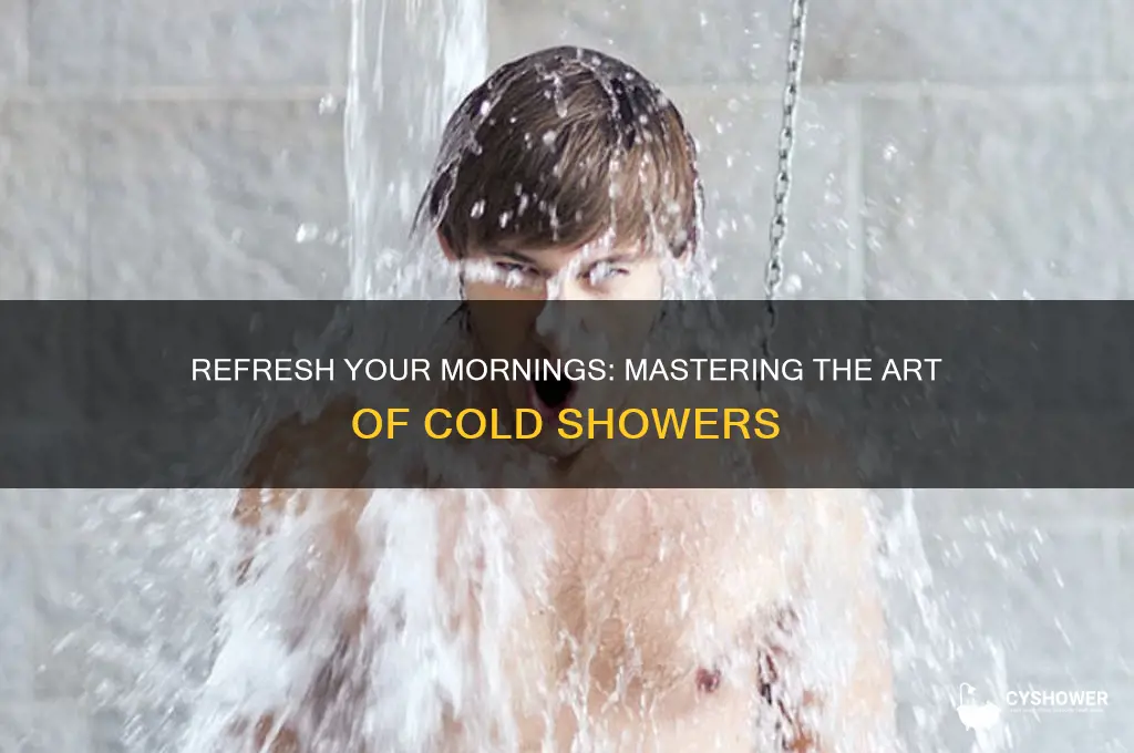 how to shower cold water in the morning