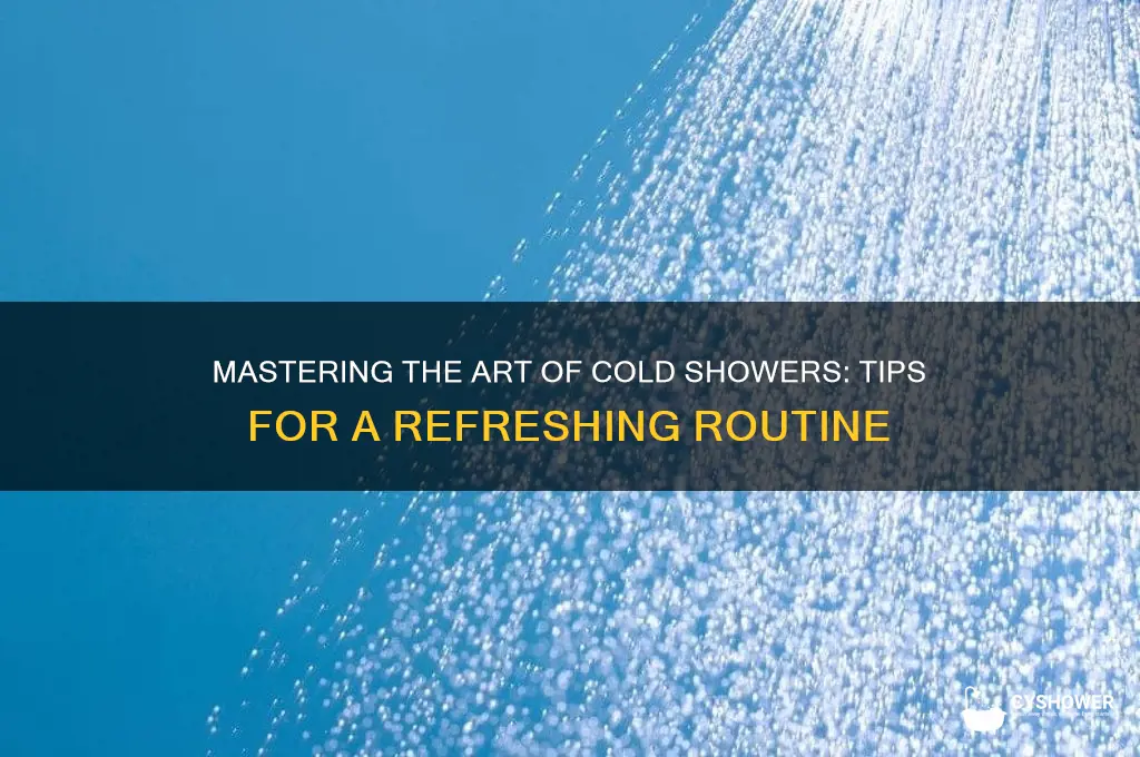 how to shower cold water