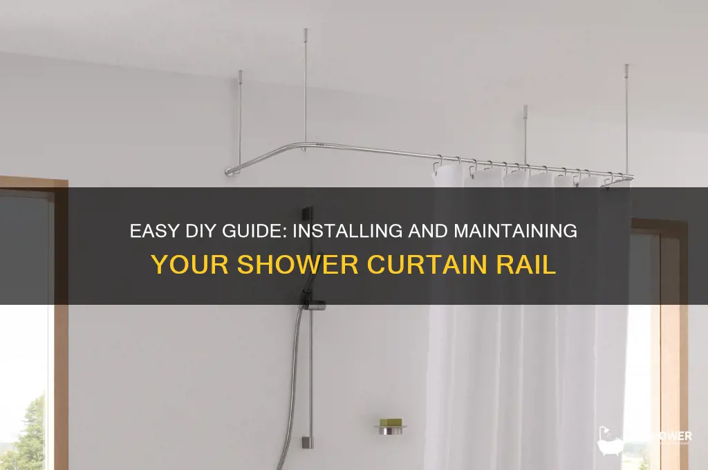 how to shower curtain rail
