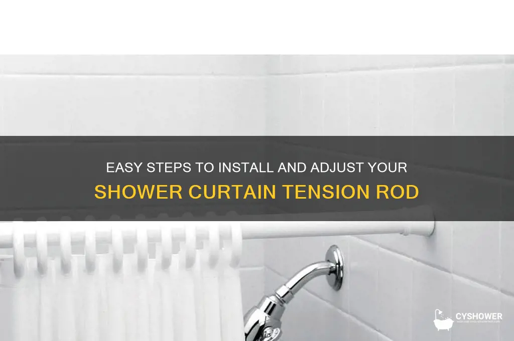 how to shower curtain tension rod