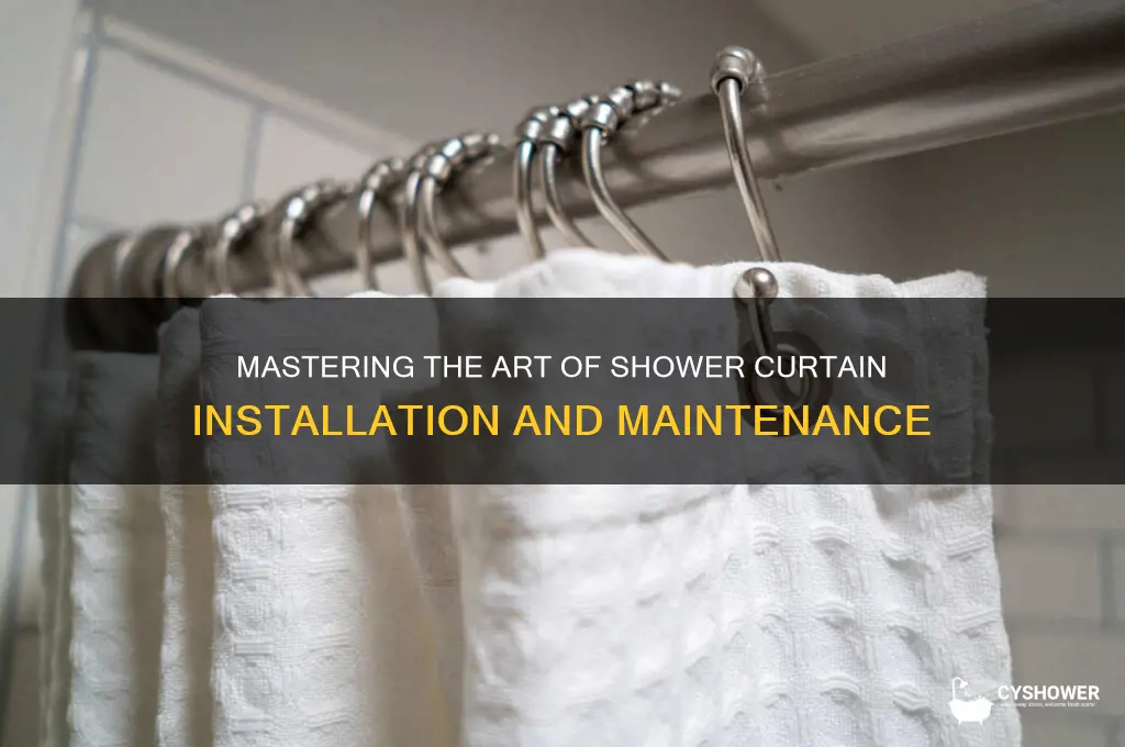 how to shower curtain