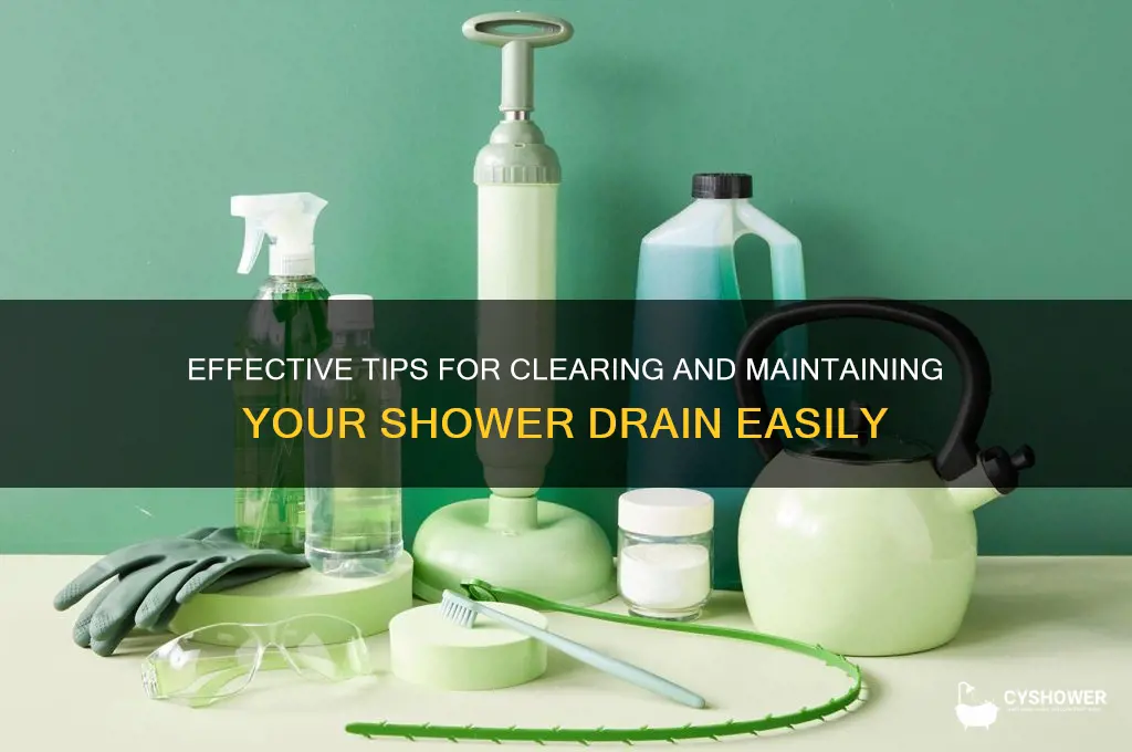 how to shower drain